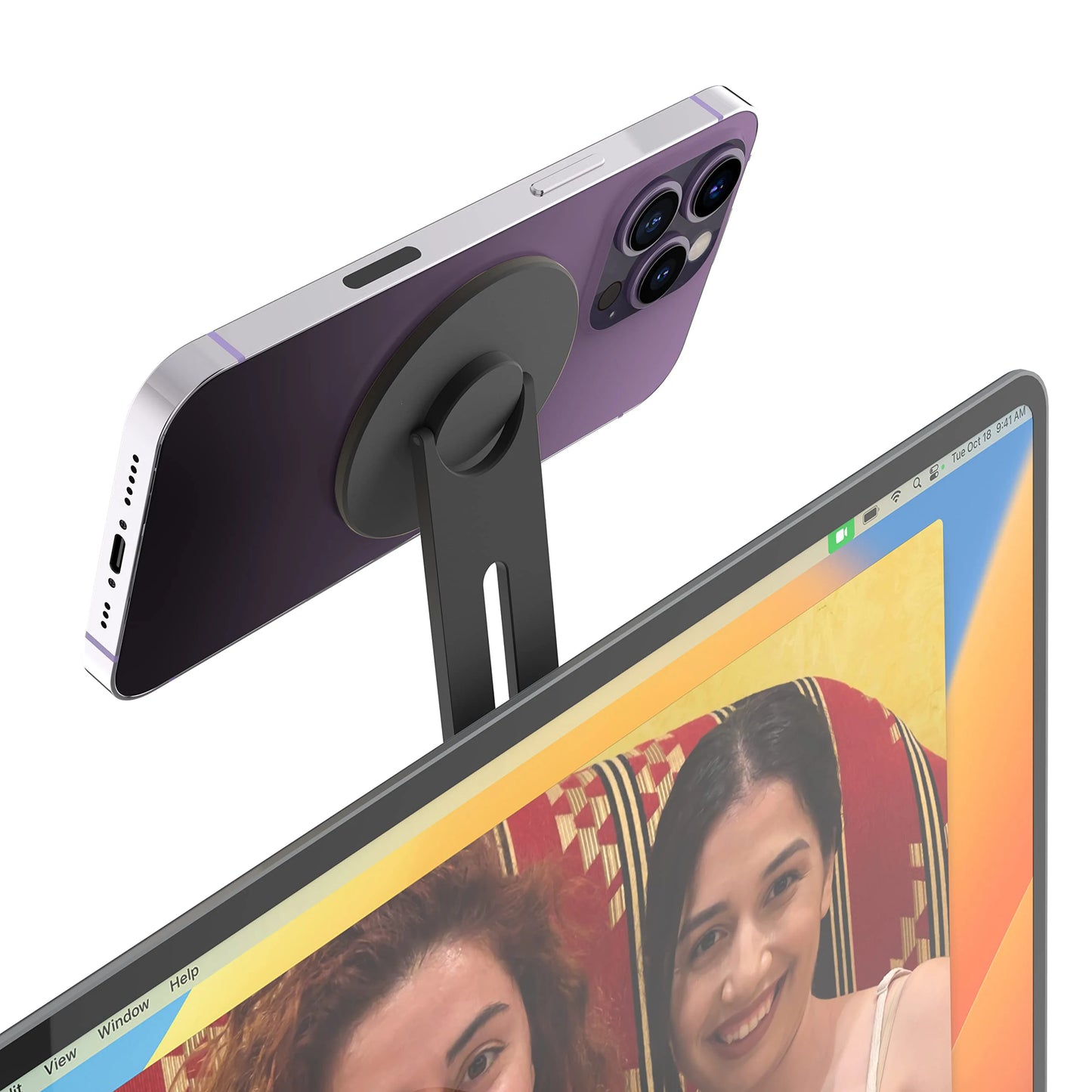 Magnetic Laptop Phone Holder