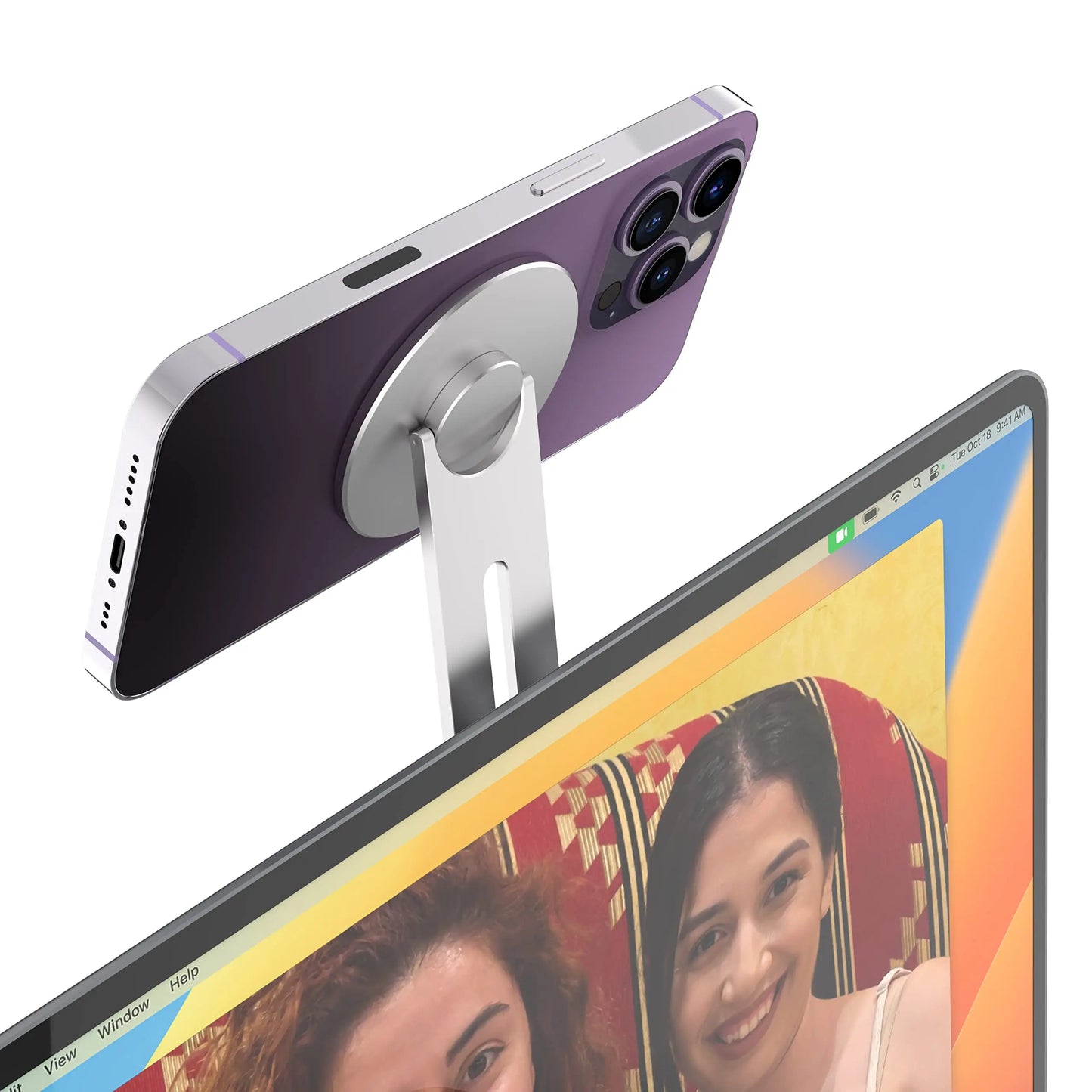 Magnetic Laptop Phone Holder